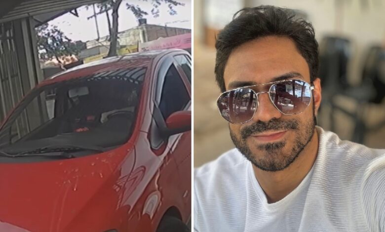 Câmera de segurança flagra estudante e suspeito de homicídio entrando em condomínio de Goiânia