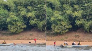 Crianças indígenas são salvas de afogamento no Rio Araguaia após correnteza as arrastar
