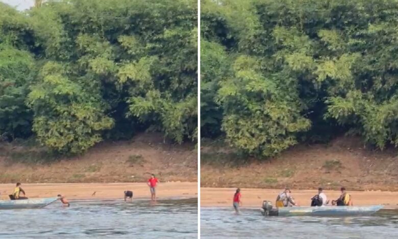 Crianças indígenas são salvas de afogamento no Rio Araguaia após correnteza as arrastar