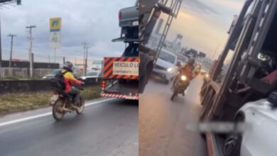 Motoboy goiano viraliza ao demonstrar solidariedade e agilidade no trânsito da Br-153