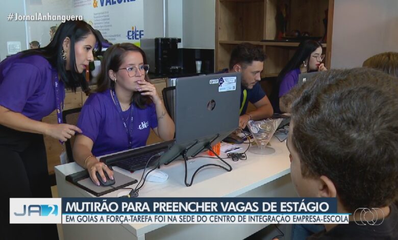 Mutirão em Goiás mobiliza força-tarefa para preencher milhares de vagas de estágio e jovem aprendiz