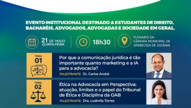 Câmara de Aparecida inaugura Escola do Legislativo com foco em inovação e ética jurídica