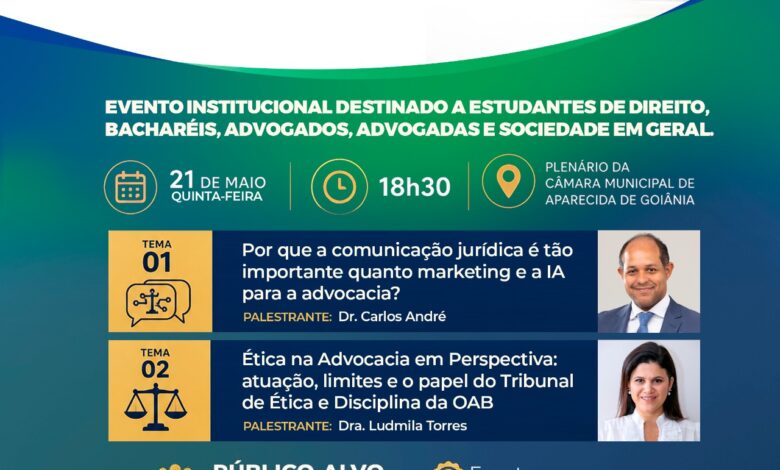 Câmara de Aparecida inaugura Escola do Legislativo com foco em inovação e ética jurídica