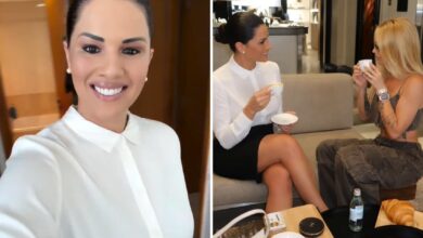 Lorena Cabral, aeromoça goiana, e Virginia Fonseca viralizam com falsa entrevista em Dubai.