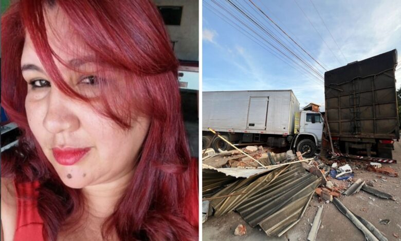 Dona de bar morre em Anápolis ao proteger afilhado de 4 meses de caminhão desgovernado