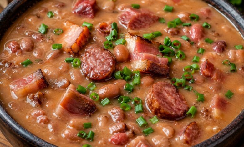 Bacon e calabresa incrementam caldo de feijão em receita econômica para enfrentar o frio