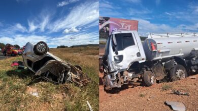 Colisão fatal entre carro e caminhão deixa um morto na rodovia Go-139 em Caldas Novas