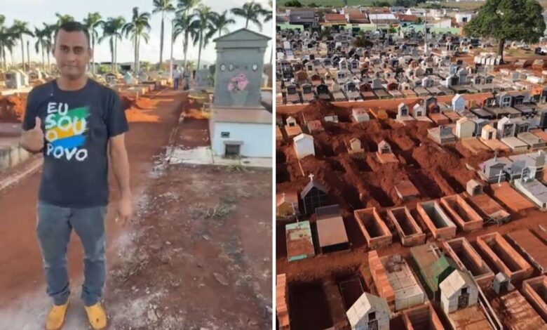 Influenciador acaba preso em Rio Verde após cobrar explicações sobre retirada de restos mortais em cemitério