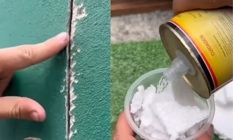 Reparo doméstico: a mistura de isopor e tíner que sela rachaduras e infiltrações