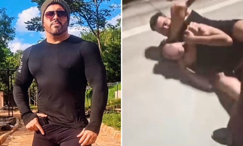 Lutador que espancou adolescente em Goiânia exibia armas de pressão em redes sociais