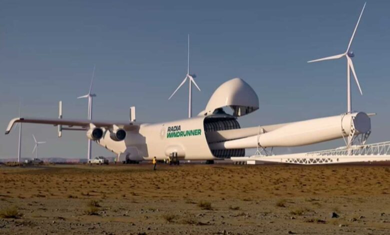 Windrunner: o avião gigante projetado para transformar a logística da energia eólica