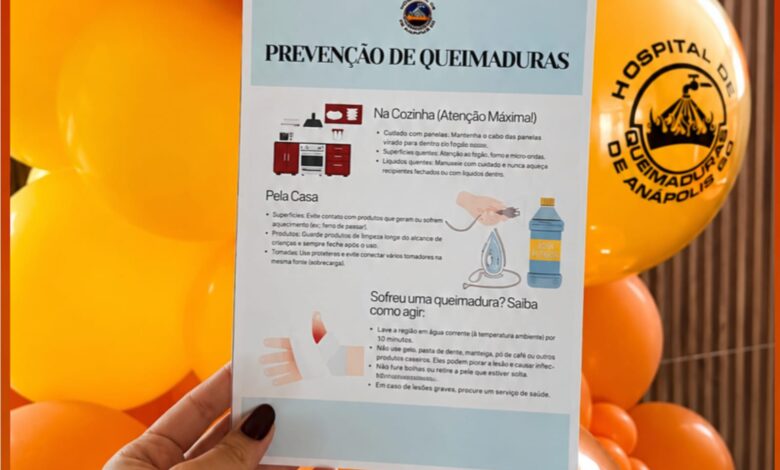 Hospital de Queimaduras de Anápolis intensifica ações de prevenção contra acidentes domésticos