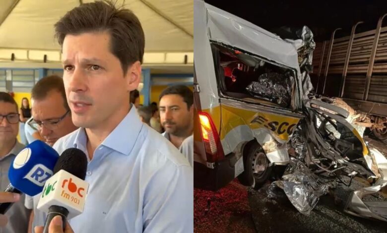 Luto em Goiás: Daniel Vilela presta homenagens a estudantes vítimas de acidente fatal na Go-518