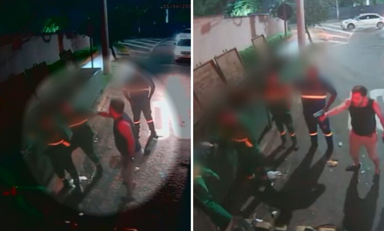 Perito criminal é flagrado agredindo e ameaçando coletores de lixo em Goiânia