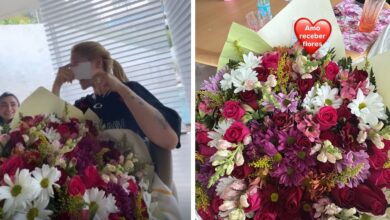 Virginia Fonseca reage com surpresa a buquê misterioso e esconde remetente