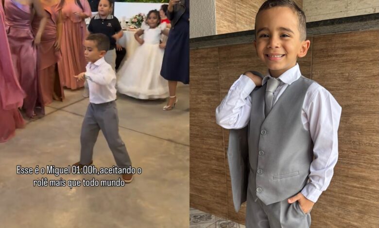 Menino dançarino de 6 anos encanta a internet com performance em casamento goiano