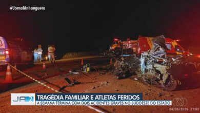 Fim de semana em Goiás marcado por tragédia familiar e atletas feridos em acidentes graves