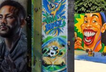 Grafite em Trindade celebra a Copa do Mundo com homenagens a Neymar e ídolos