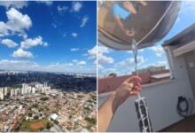 Estudante de engenharia lança celular com balões e aparelho resiste a queda de 3 mil metros em Goiânia