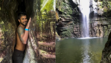 Cachoeira goiana com acesso entre pedras vira febre nas redes sociais