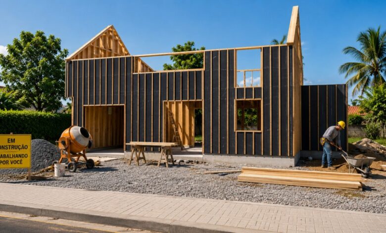 Construção modular: sistema de blocos permite erguer casas em tempo recorde