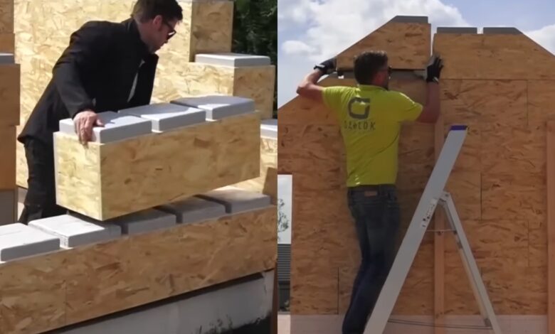 Tecnologia belga revoluciona construção de casas com montagem rápida por duas pessoas