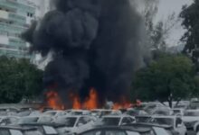 Acidente de helicópteros no Rio deixa seis mortos e incendeia concessionária