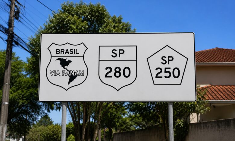 Placas de trânsito no Brasil: escudo, pentágono e retângulo revelam a identidade das rodovias