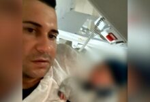 Pai arromba porta de elevador para salvar filho recém-nascido em maternidade de Goiânia