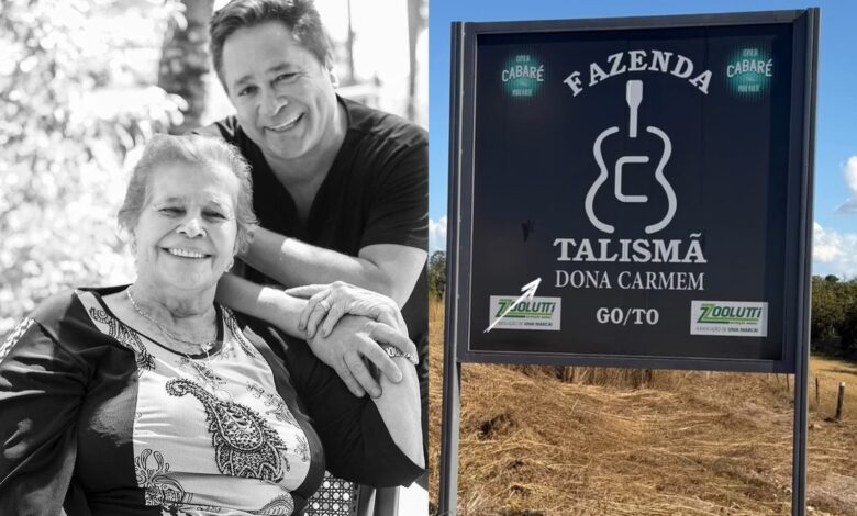 Cantor Leonardo presta homenagem à mãe ao batizar nova fazenda em Goiás