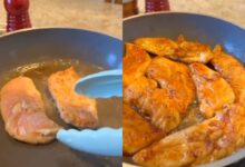 Vinagre na frigideira: o segredo dos chefs para um peito de frango suculento e dourado