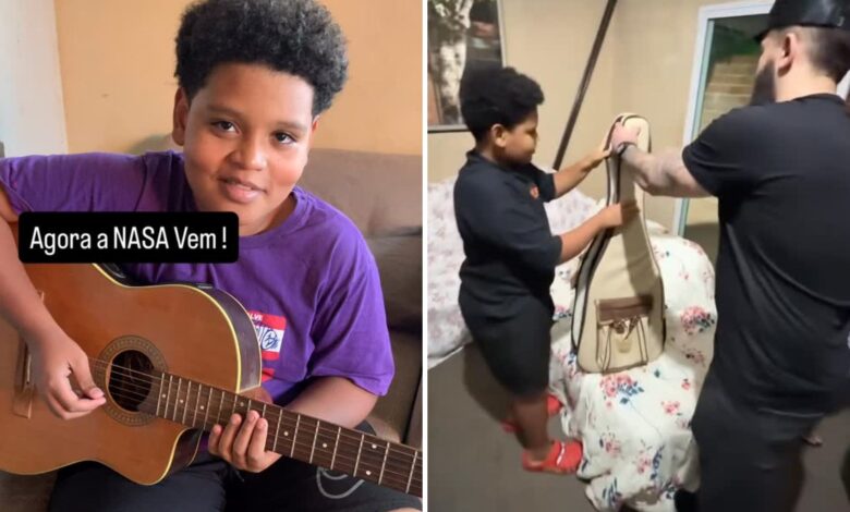 Adolescente viraliza ao adaptar violão para som de viola e recebe presente de cantor sertanejo