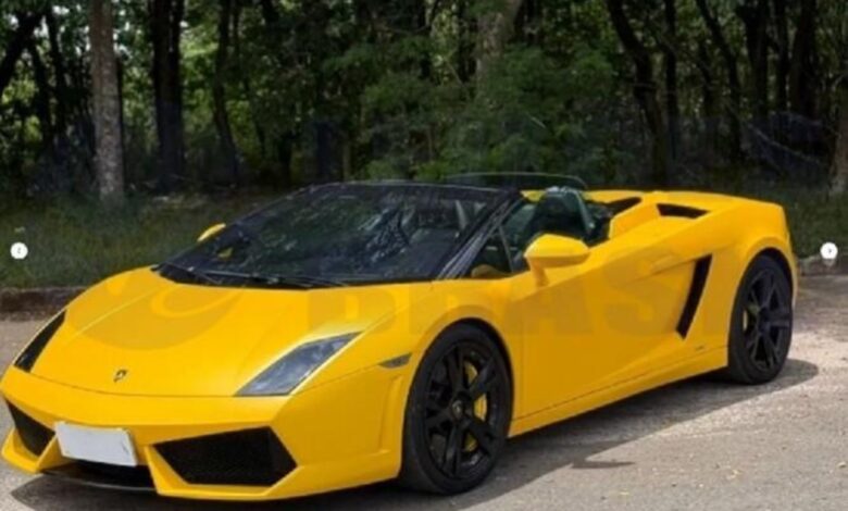Luxuosa Lamborghini avaliada em R$ 1,2 milhão vai a leilão judicial em Goiânia