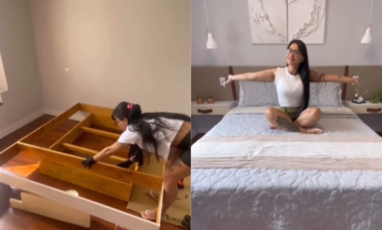 Cama flutuante ganha espaço na decoração e promete economia no orçamento