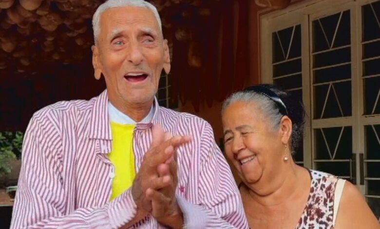 Aos 101 anos, Vicente Berigo de Barro Alto atribui longevidade a namoro frequente.