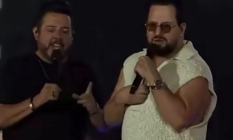 Marrone, da dupla com Bruno, brinca sobre sexualidade durante show em Pernambuco