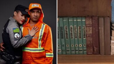 Gari e capitã da PM: como livros do lixo impulsionaram uma história de amor e sucesso