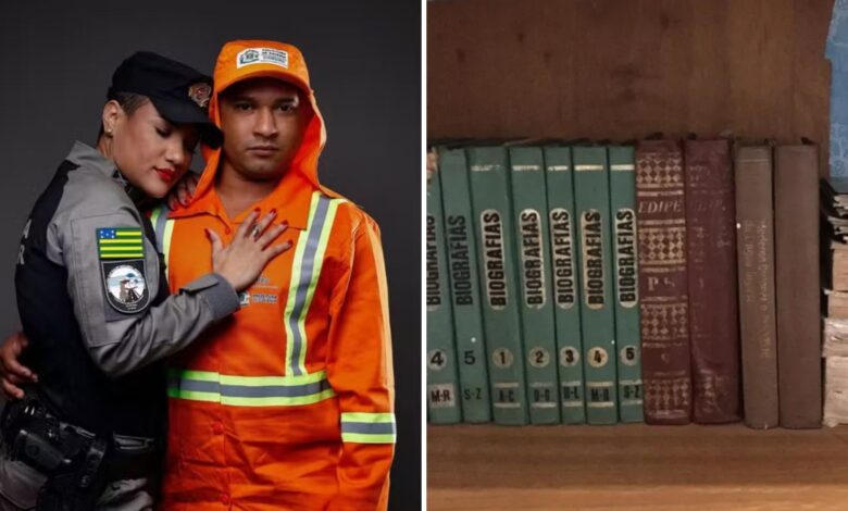 Gari e capitã da PM: como livros do lixo impulsionaram uma história de amor e sucesso