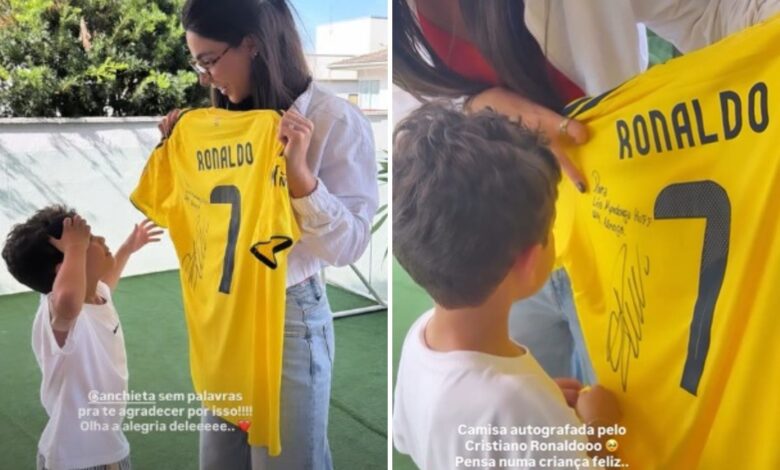Léo, filho de Marília Mendonça, recebe presente especial de Cristiano Ronaldo