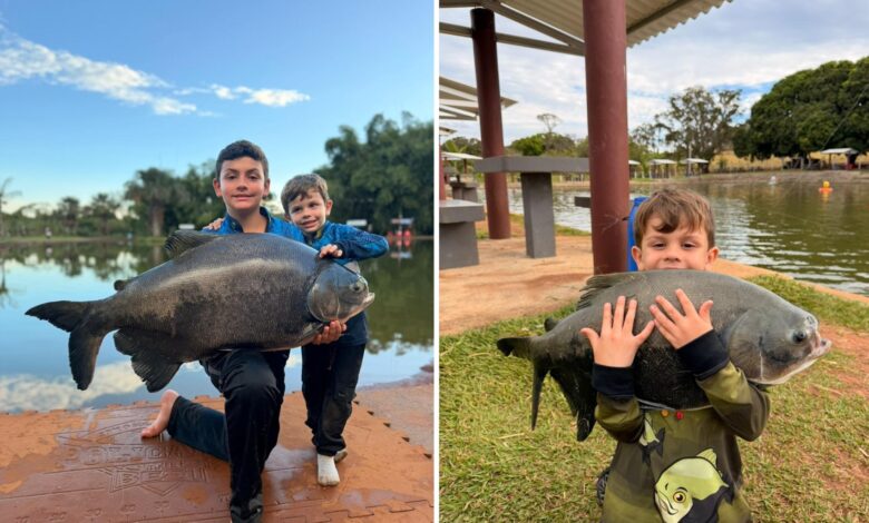 Irmãos goianos ganham destaque na internet ao pescar gigantes de até 130 kg