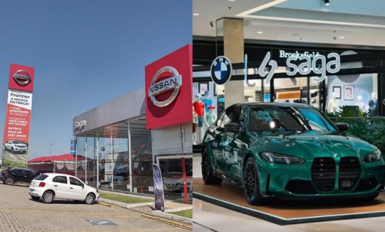 Grupo Saga otimiza operações em Goiânia com nova concessionária BMW e realocação da Nissan