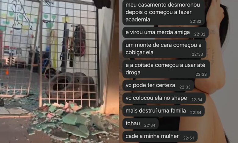 Violência contra personal trainer em Campo Grande: homem destrói academia e culpa profissional por transformação da ex-esposa