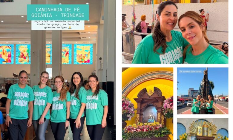 Mariana Fagundes vive primeira experiência na Romaria de Trindade e se emociona em caminhada