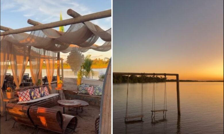 Tradição familiar no Araguaia: acampamento de luxo oferece spa, jogos da Copa e shows