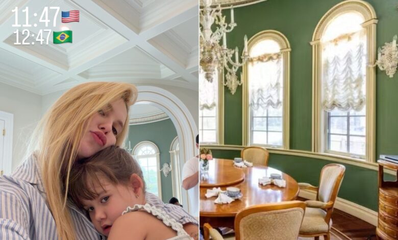 Virginia Fonseca visita mansão de luxo alugada por Vini Jr. nos Estados Unidos