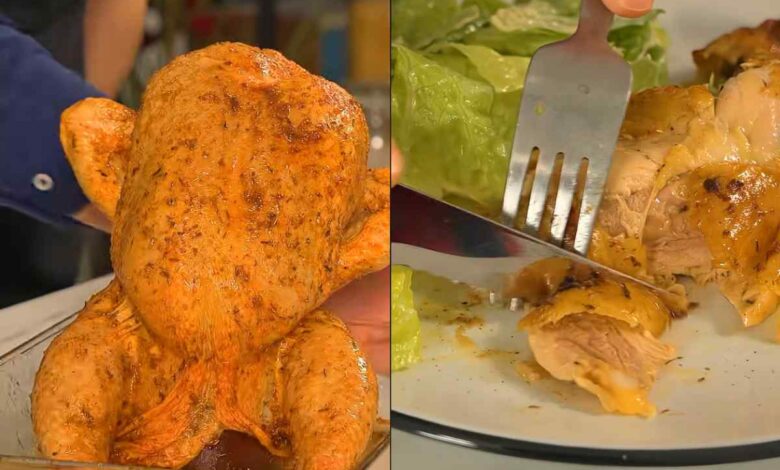 Chef Jordi Roca revela o truque da lata de cerveja para um frango assado perfeito