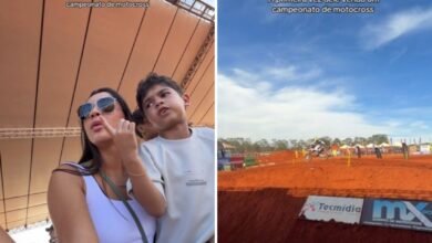 Primeira experiência de Léo em campeonato de motocross encanta seguidores nas redes sociais