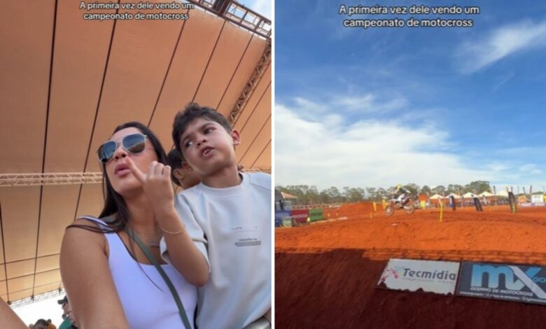 Primeira experiência de Léo em campeonato de motocross encanta seguidores nas redes sociais