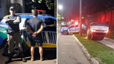 Médico é detido em Goiânia por atropelamento, fuga e capotamento sob suspeita de embriaguez