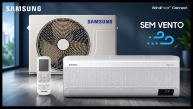 Amazon reduz preço do ar-condicionado Samsung Windfree em 46% antes do Prime Day